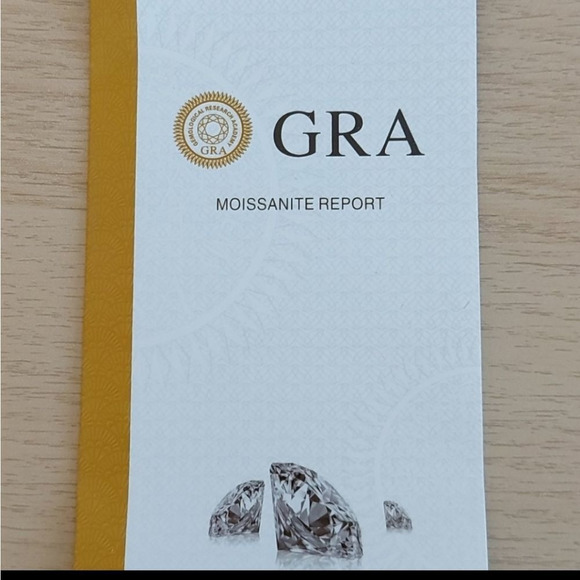 2 Carat Round Moissanite Platinum and Rhodium Plated 925 Silver Ring - Picture 11 of 14